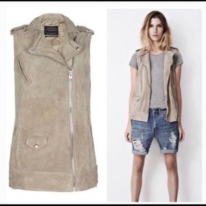 All Saints Suede Vest